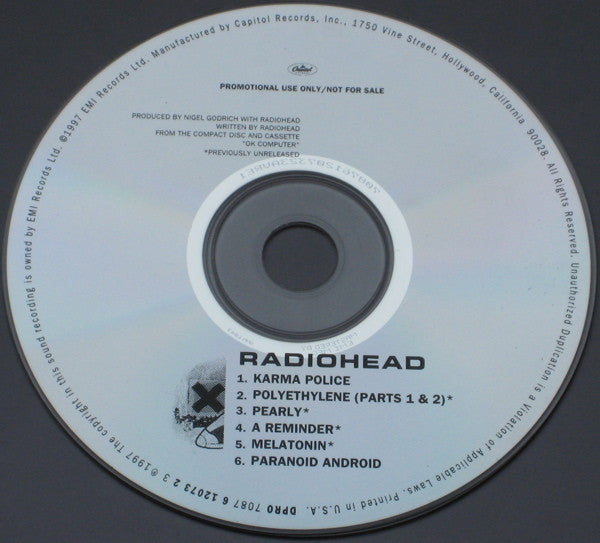 Radiohead : College Karma EP (EP,Promo)