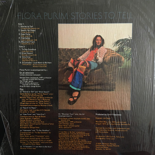Flora Purim : Stories To Tell (LP,Album,Stereo)