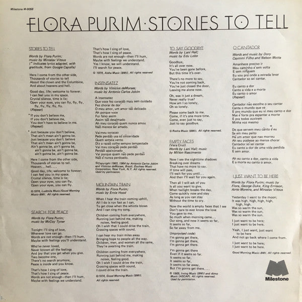 Flora Purim : Stories To Tell (LP,Album,Stereo)