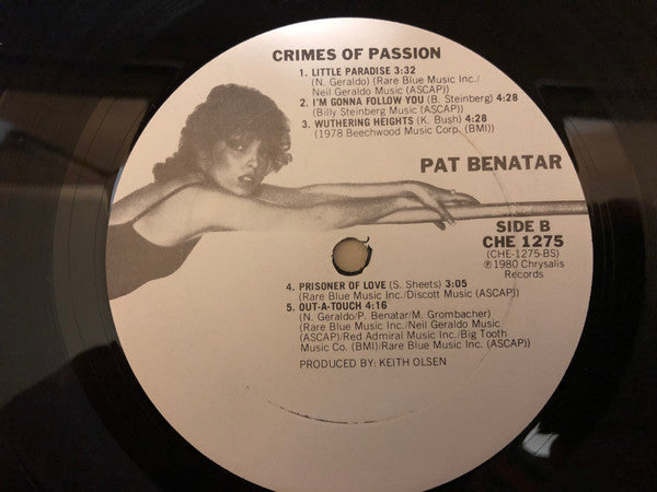 Pat Benatar : Crimes Of Passion (LP,Album,Club Edition)