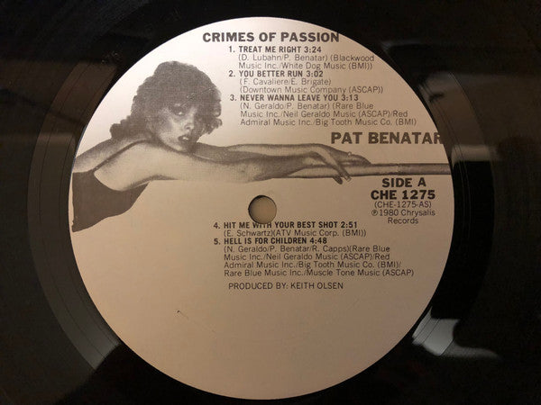 Pat Benatar : Crimes Of Passion (LP,Album,Club Edition)