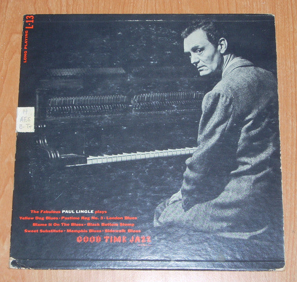Paul Lingle : At The Piano (LP,10",Album,Mono)