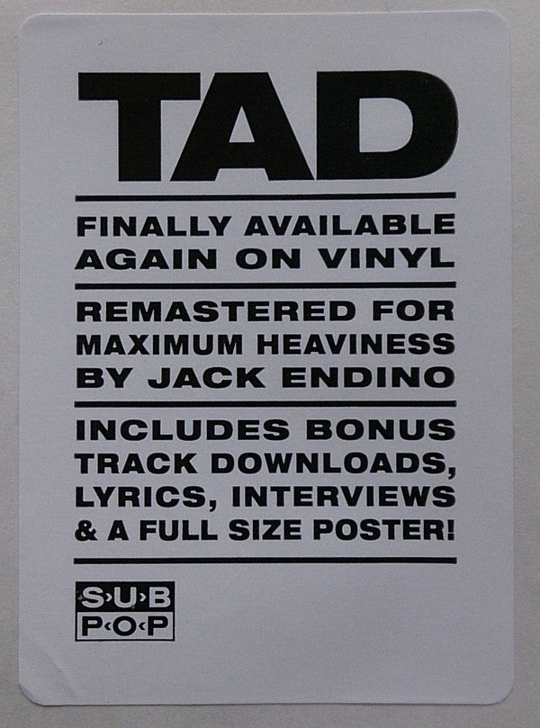 Tad : Salt Lick (12",45 RPM,EP,Limited Edition,Reissue,Remastered)