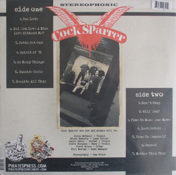 Cock Sparrer : Here We Stand (LP,Album,Reissue)