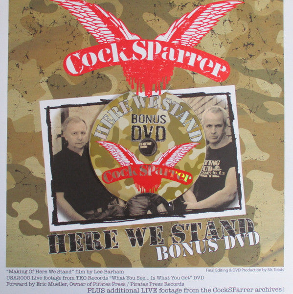 Cock Sparrer : Here We Stand (LP,Album,Reissue)