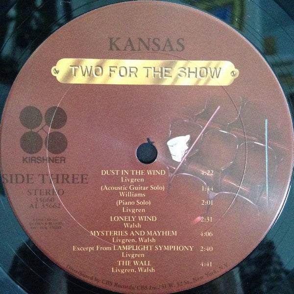 Kansas (2) : Two For The Show (LP,Album)