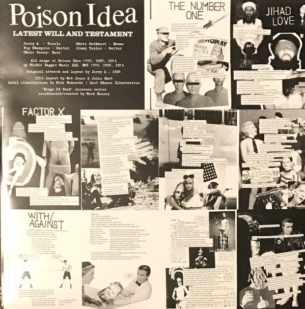 Poison Idea : Latest Will And Testament (LP,Album,Limited Edition,Reissue)