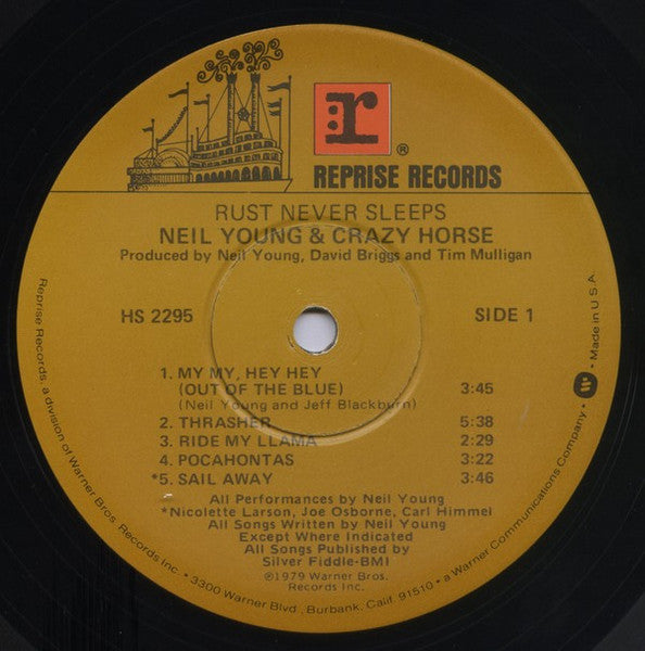 Neil Young & Crazy Horse : Rust Never Sleeps (LP,Album)