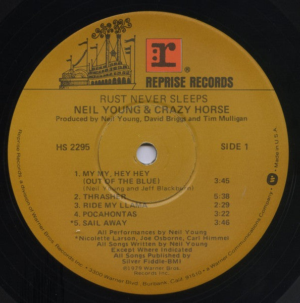 Neil Young & Crazy Horse : Rust Never Sleeps (LP,Album)