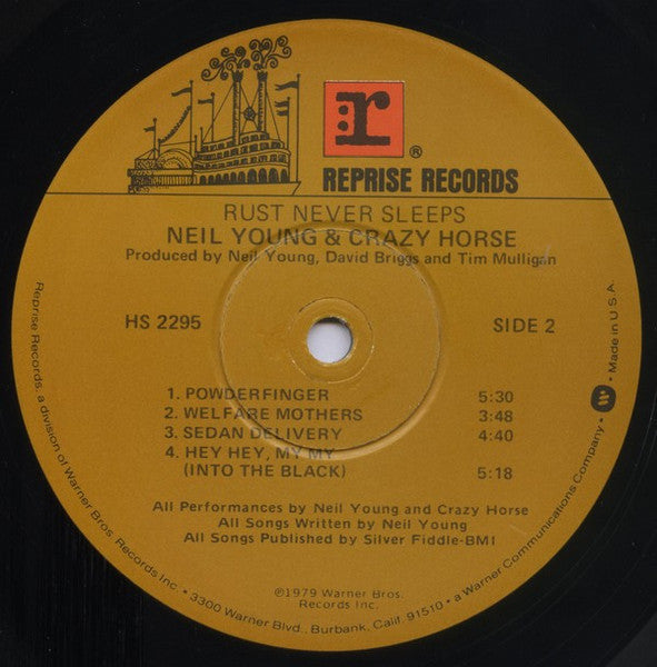 Neil Young & Crazy Horse : Rust Never Sleeps (LP,Album)