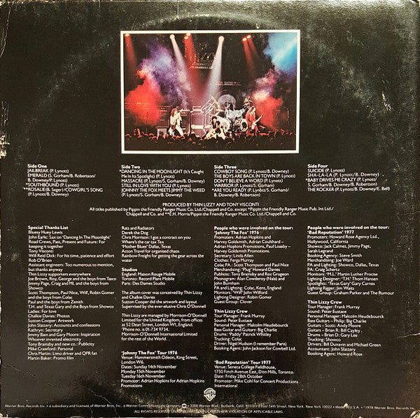 Thin Lizzy : Live And Dangerous (LP,Album)