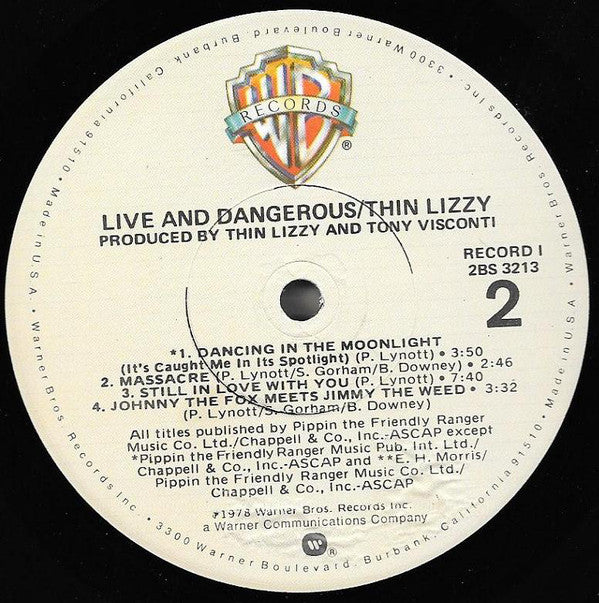 Thin Lizzy : Live And Dangerous (LP,Album)