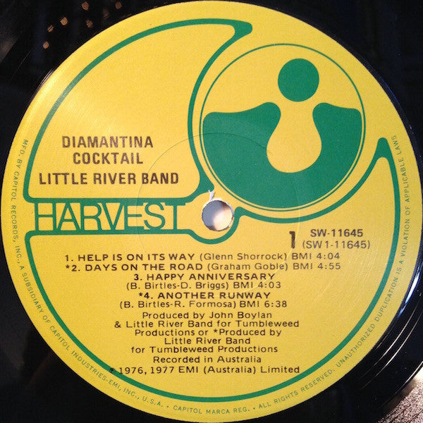 Little River Band : Diamantina Cocktail (LP,Album)