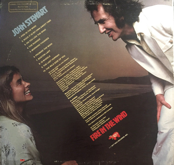 John Stewart (2) : Fire In The Wind (LP,Album,Promo)