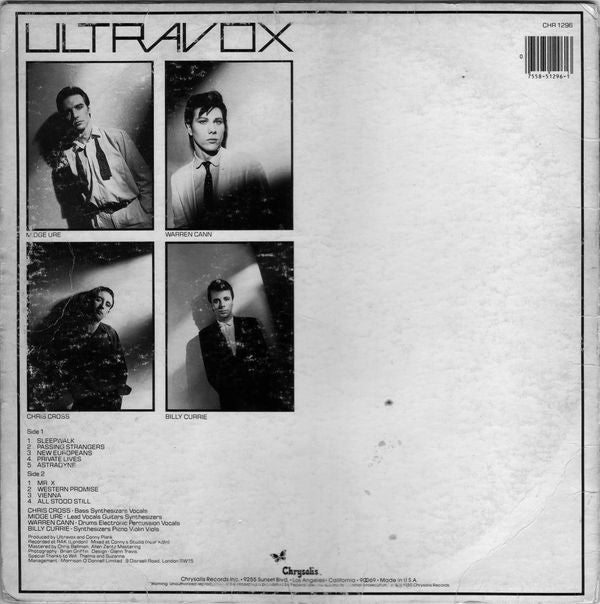 Ultravox : Vienna (LP,Album,Stereo)