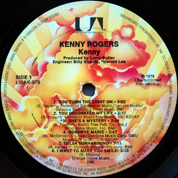 Kenny Rogers : Kenny (LP,Album,Repress,Stereo)