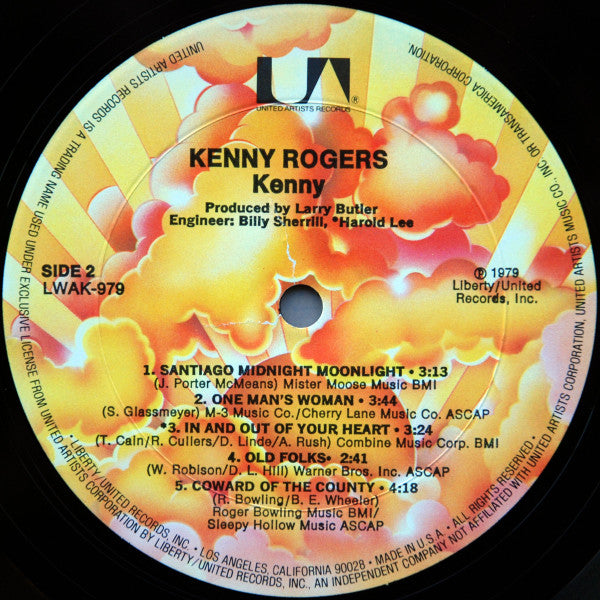 Kenny Rogers : Kenny (LP,Album,Repress,Stereo)