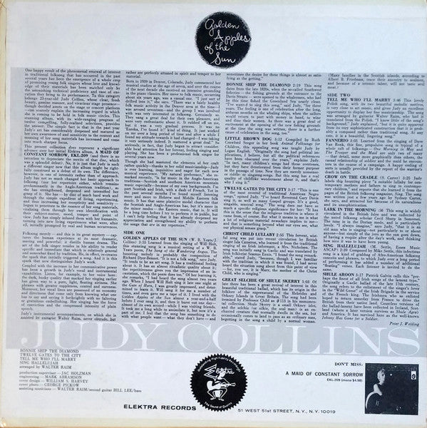 Judy Collins : Golden Apples Of The Sun (LP,Album,Repress,Stereo)