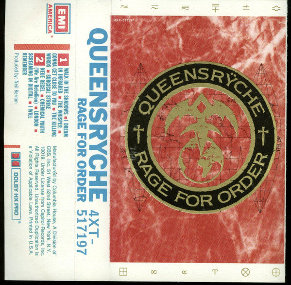 Queensrÿche : Rage For Order (Album,Club Edition)