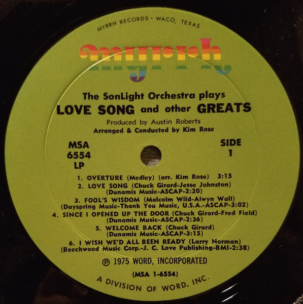 Sonlight Orchestra, The : Love Song And Other Greats (LP,Album)
