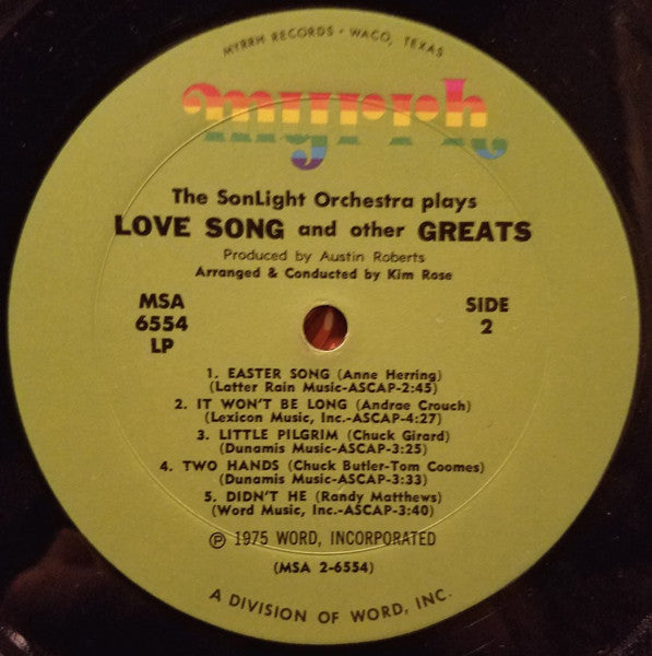 Sonlight Orchestra, The : Love Song And Other Greats (LP,Album)