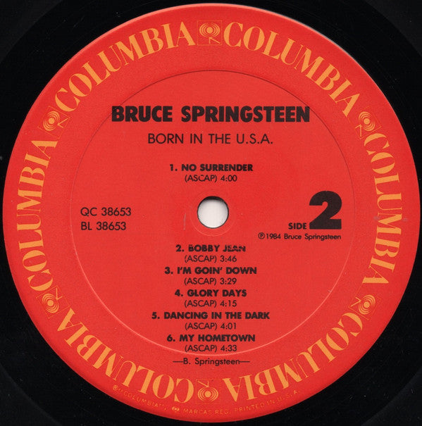 Bruce Springsteen : Born In The U.S.A. (LP,Album,Stereo)