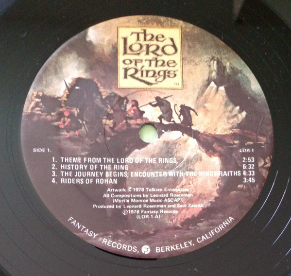 Leonard Rosenman : The Lord Of The Rings (LP,Album)