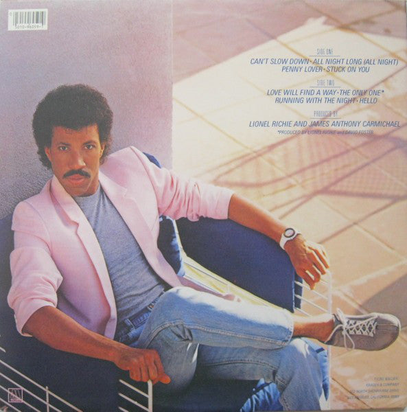 Lionel Richie : Can't Slow Down (LP,Album)
