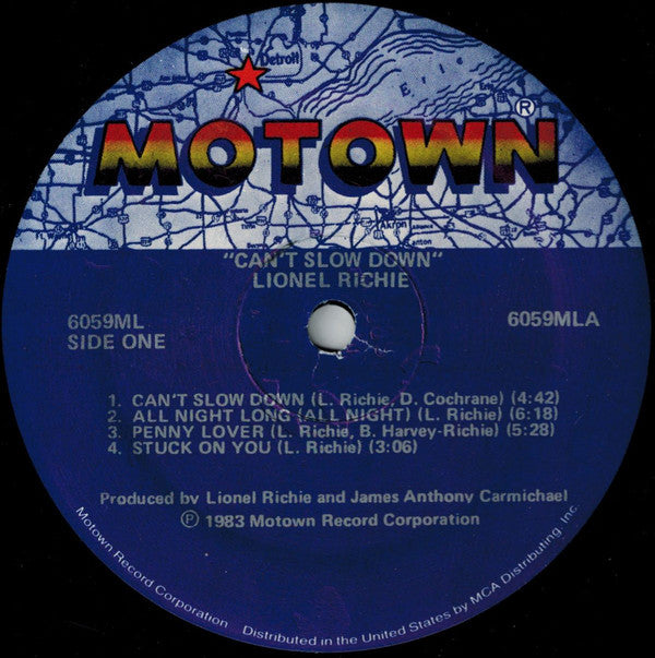 Lionel Richie : Can't Slow Down (LP,Album)