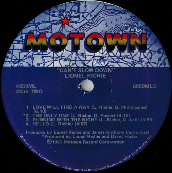Lionel Richie : Can't Slow Down (LP,Album)