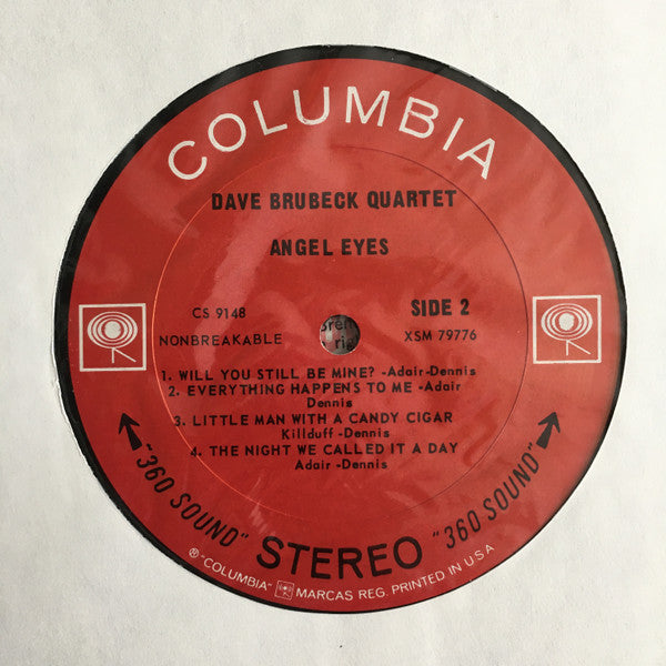 The Dave Brubeck Quartet : Angel Eyes (LP, Album)