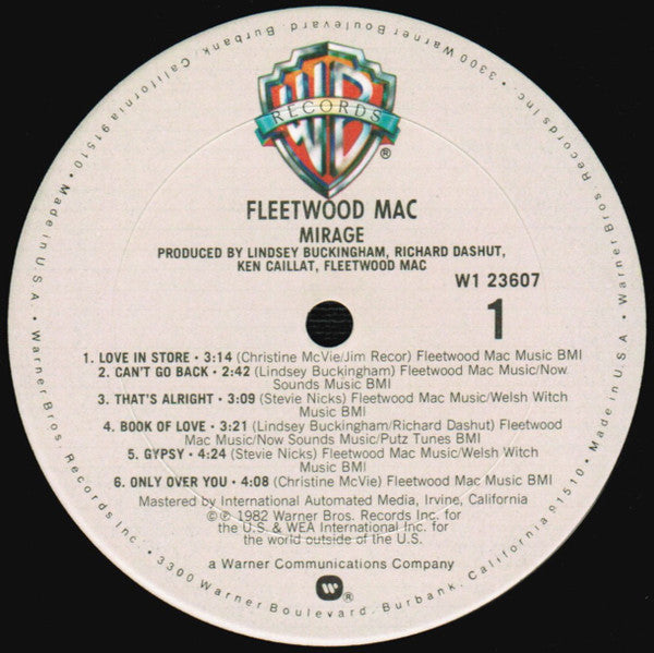 Fleetwood Mac : Mirage (LP,Album,Club Edition)