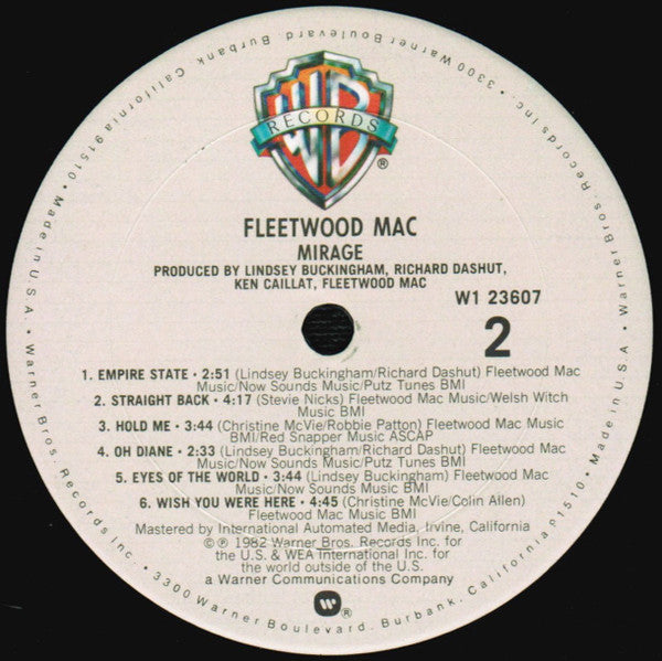 Fleetwood Mac : Mirage (LP,Album,Club Edition)
