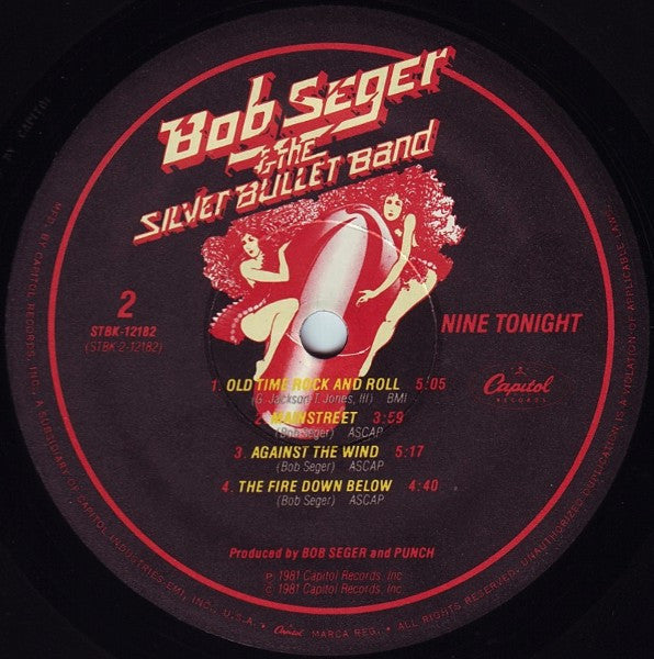 Bob Seger And The Silver Bullet Band : Nine Tonight (LP,Album)