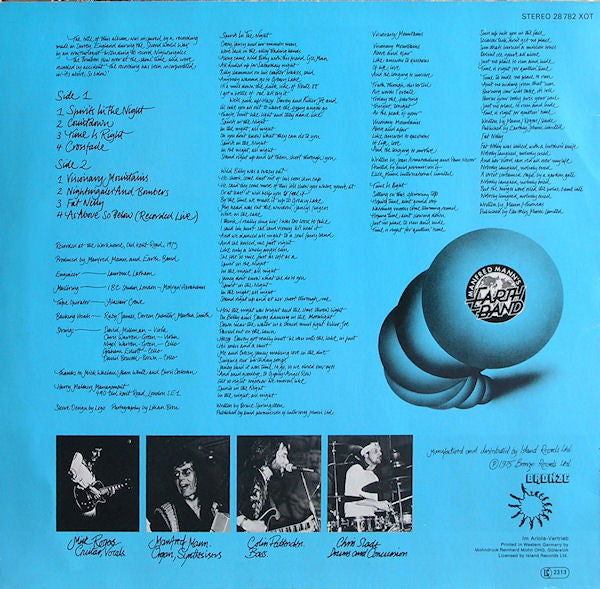 Manfred Mann's Earth Band : Nightingales & Bombers (LP,Album,Reissue)