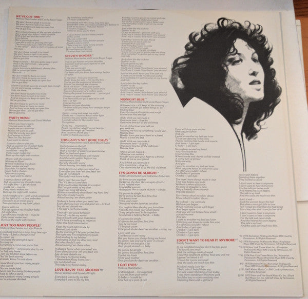Melissa Manchester : Melissa (LP,Album,Club Edition)