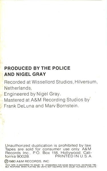 Police, The : Zenyatta Mondatta (Album,Reissue)