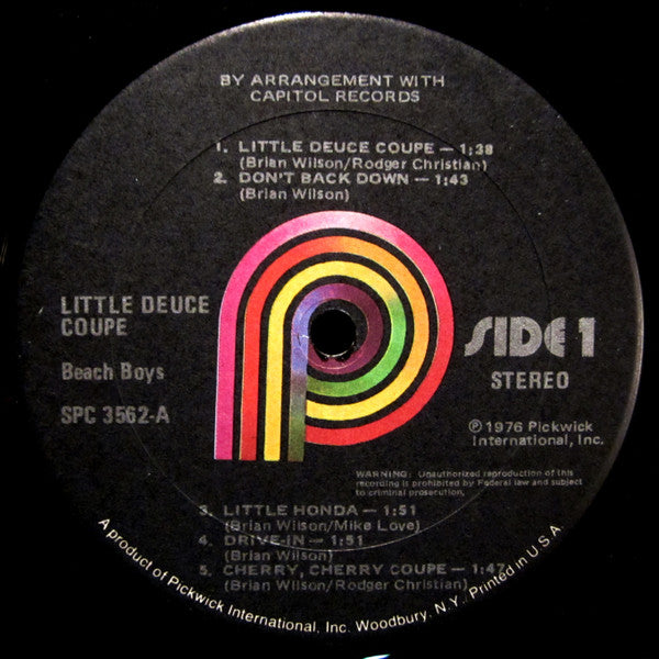 Beach Boys, The : Little Deuce Coupe (LP,Stereo,Compilation)