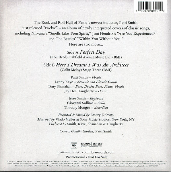 Patti Smith : Two More (7",Promo,Single)