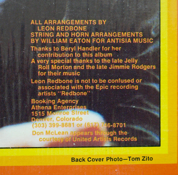 Leon Redbone : On The Track (LP,Album,Repress)