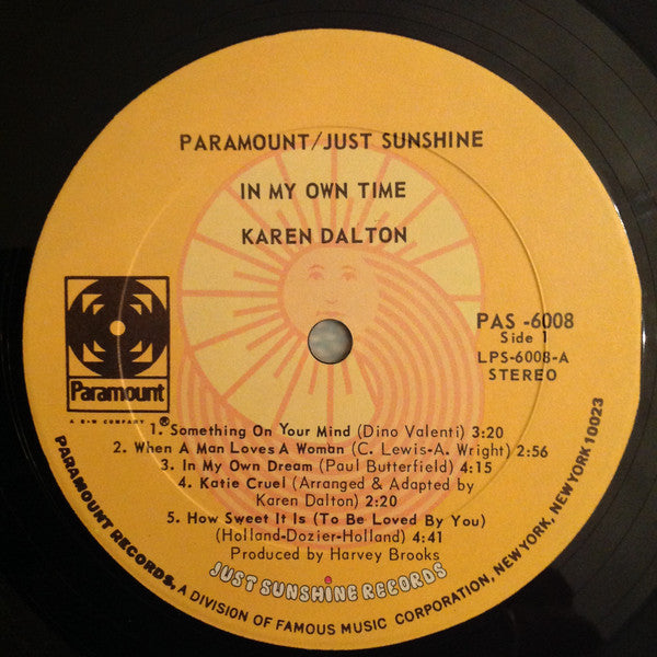 Karen Dalton : In My Own Time (LP,Album,Stereo)