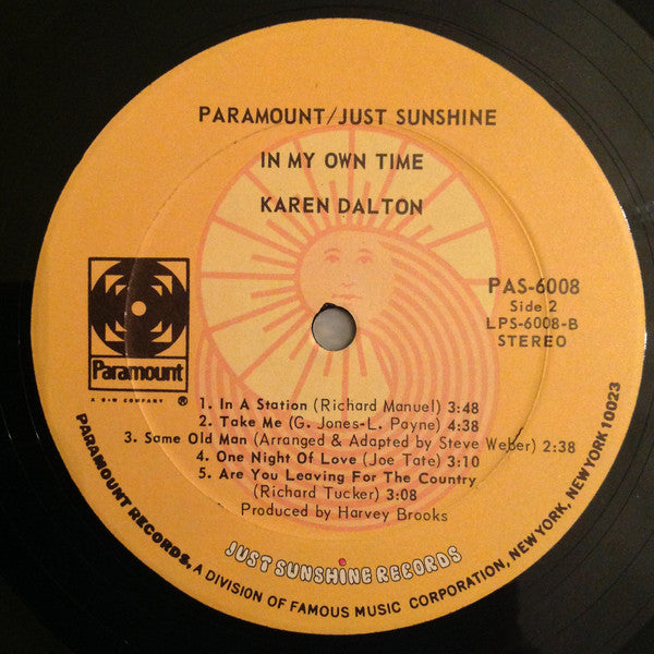 Karen Dalton : In My Own Time (LP,Album,Stereo)
