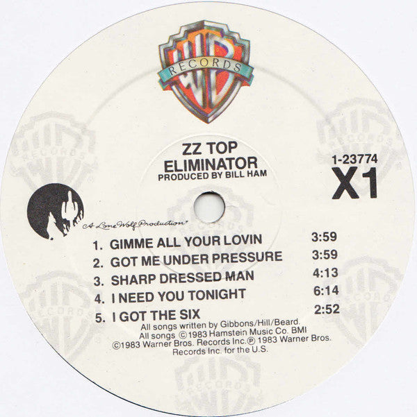 ZZ Top : Eliminator (LP,Album)