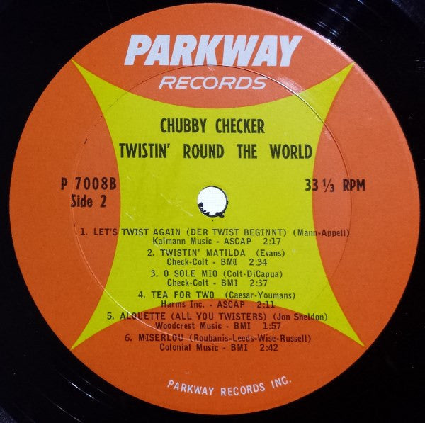 Chubby Checker : Twistin' Round The World (LP,Album,Mono)