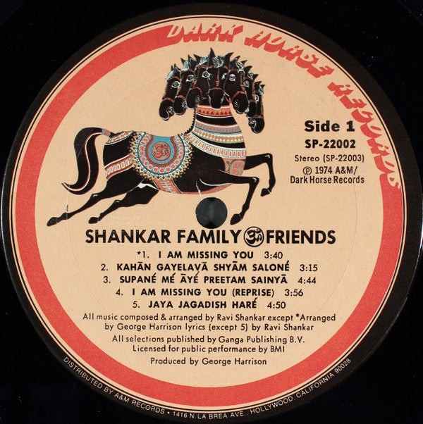 Shankar Family & Friends : Shankar Family ૐ Friends (LP,Album)