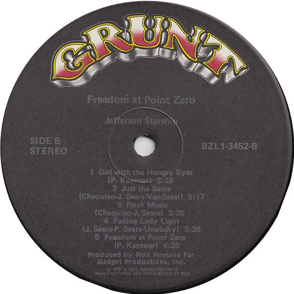 Jefferson Starship : Freedom At Point Zero (LP,Album,Repress,Stereo)