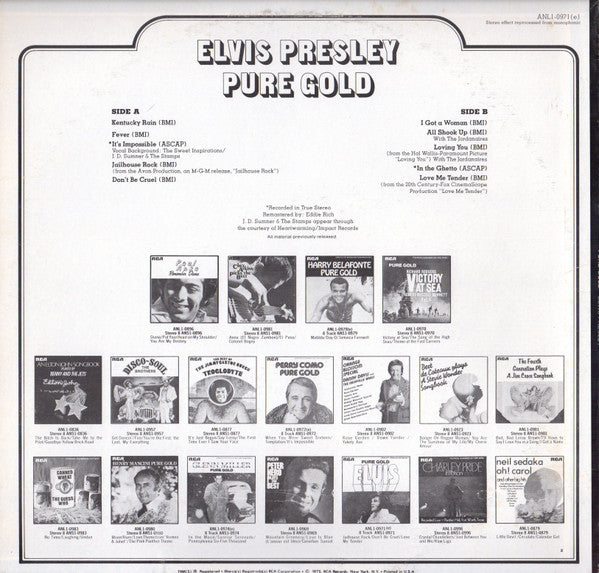 Elvis Presley : Pure Gold (LP,Compilation)
