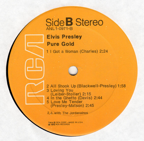Elvis Presley : Pure Gold (LP,Compilation)