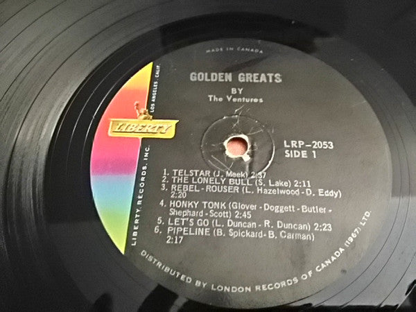 Ventures, The : Golden Greats By The Ventures (LP,Compilation,Stereo)