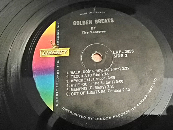 Ventures, The : Golden Greats By The Ventures (LP,Compilation,Stereo)